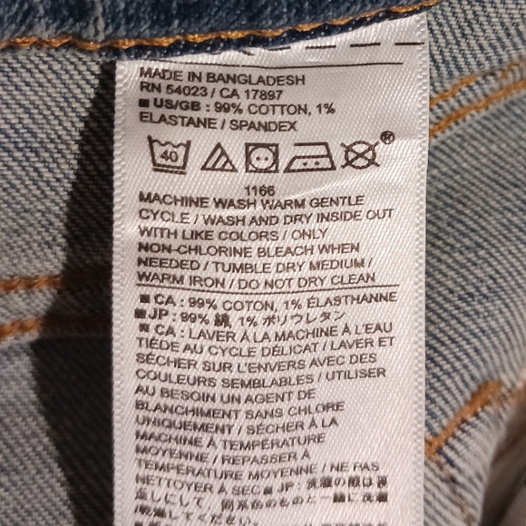 BR Front Slit Denim Pencil Skirt - Picture 5 of 7